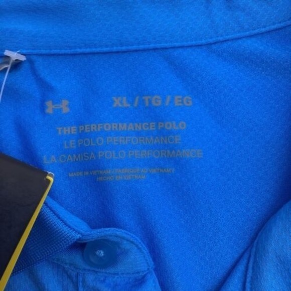 Under Armour Mens The Performance Polo Golf Polo Blue Size XL NWT - Picture 6 of 10